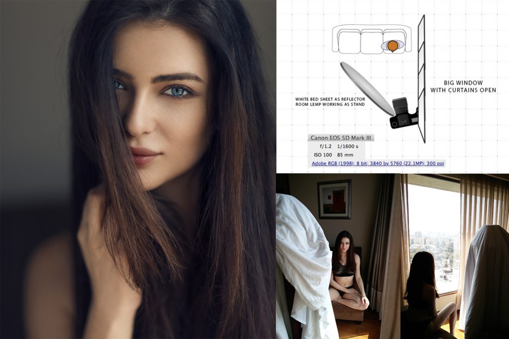 natural light photography how to shoot dreamy looking portraits you can use a white bed sheet as a reflector if you need to reduce some shadows on a person s face