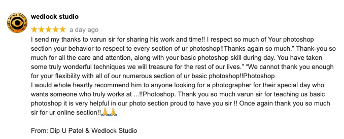 Varun Patel Photography Review